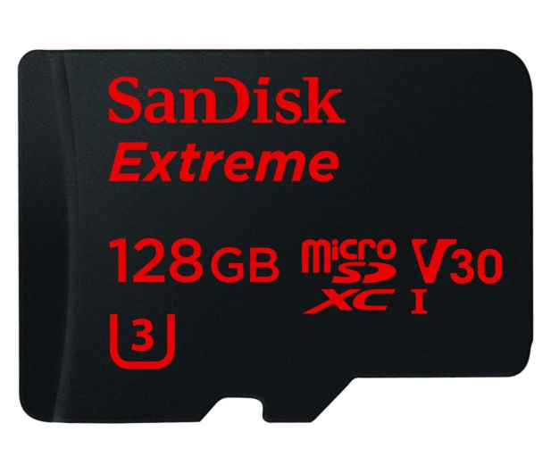Sandisk 128GB Extreme microSDXC zapis 60MB/s odcz 90MB/s - 313295 - zdjęcie